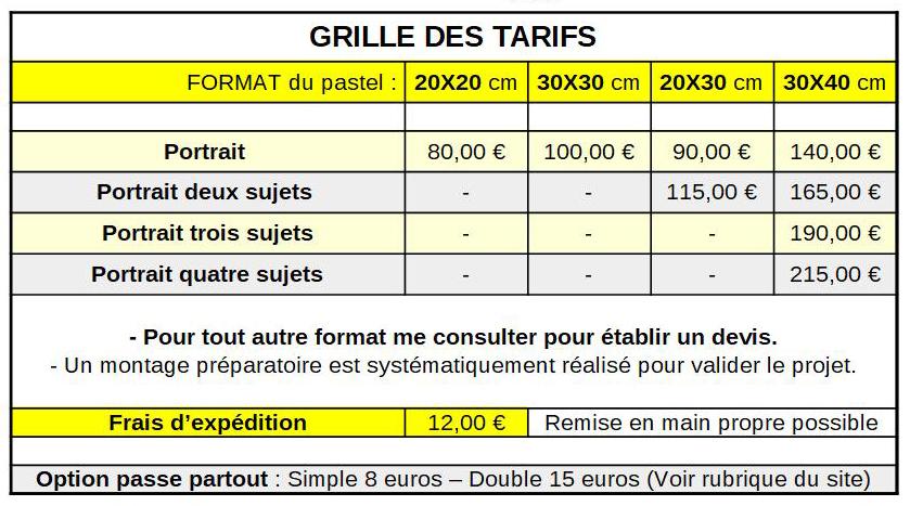 Grille tarifs pastels mmp